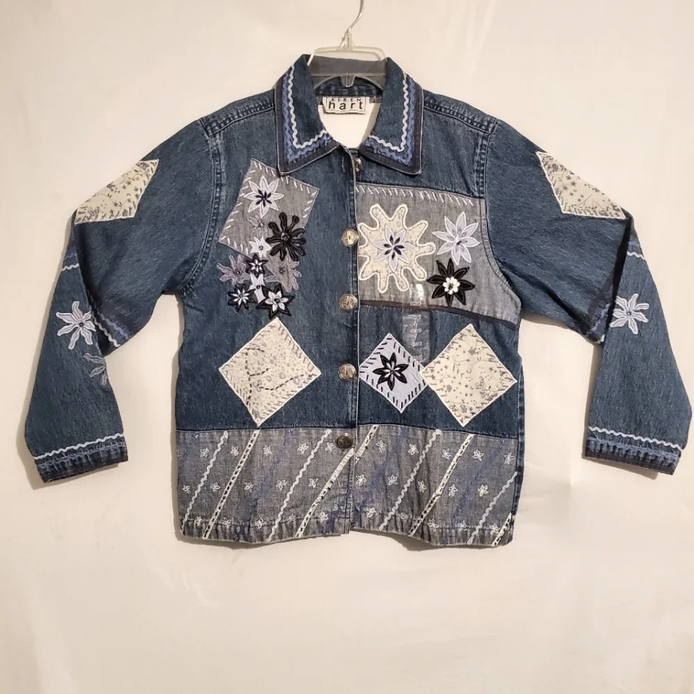 NWT! KEREN HART DENIM JACKET - Picture 1 of 8